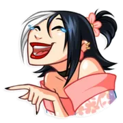 Стикер Modern Geisha