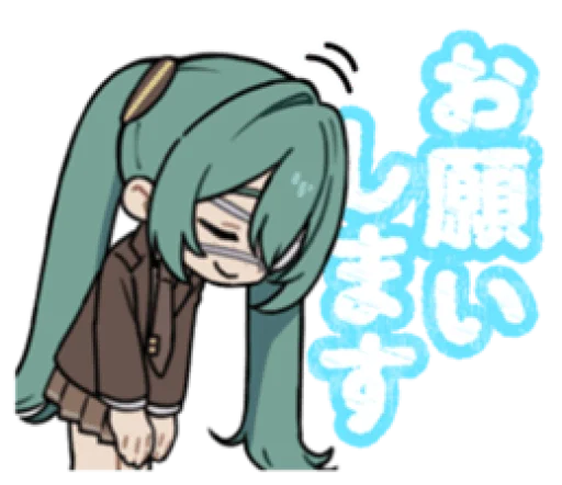 Стикер Monitoring Miku