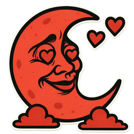 Стикер Луна