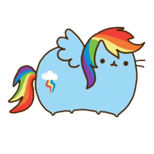 Стикер My Little Pusheen