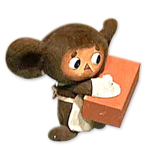 Стикер Гена и Чебурашка