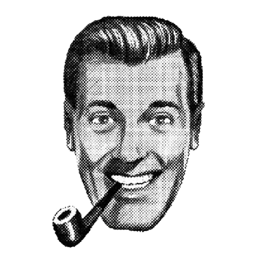 Стикер Накуренное Лицо