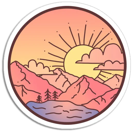 Стикер Nature Scenes