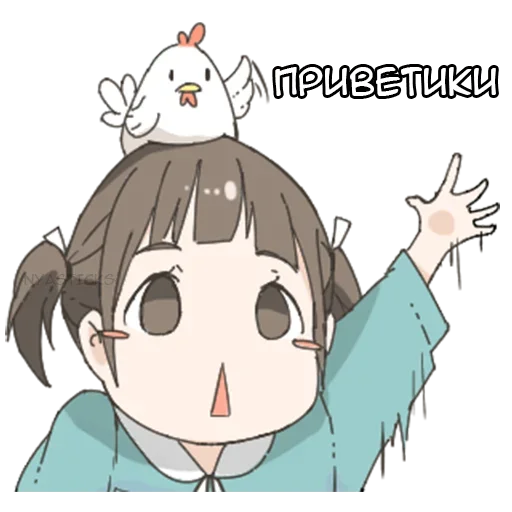 Стикер Немечан и кура