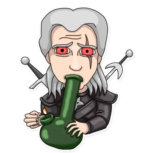 Стикер Накуренный Геральд