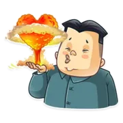 Стикер Ким Чен Ын 