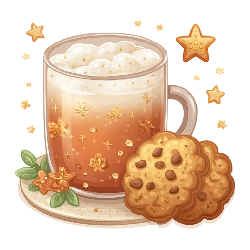 Стикер новогодний уют