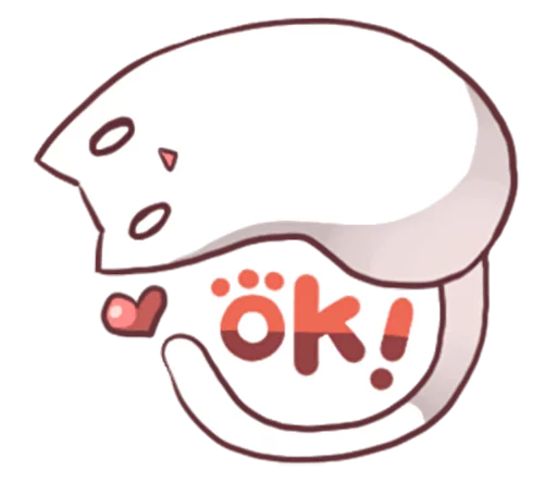 Стикер Nyan Nyan White Nyan