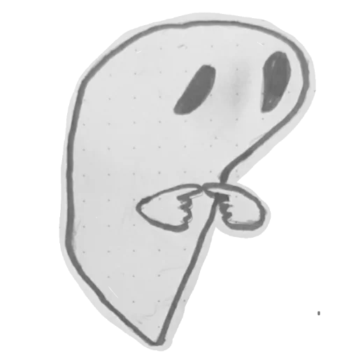 Стикер призрак💜