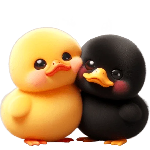 Стикер Парные утятки