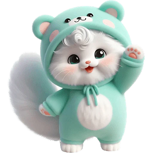 Стикер Пушистые мишки