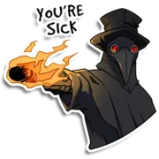 Стикер Plague doctor Pestkatze