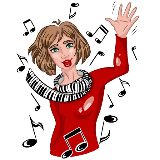Стикер PianoGirl