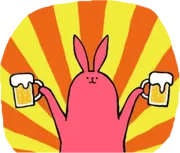 Стикер Pink Rabbit