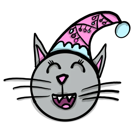 Стикер Радужная кошечка | Rainbow kitty