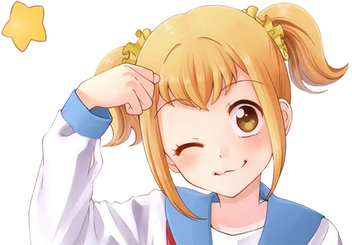 Стикер Pop Team Epic Anime