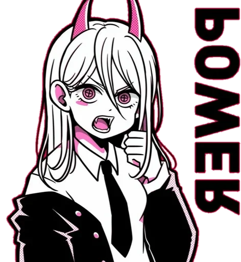 Стикер POWER #CHAINSAWMAN