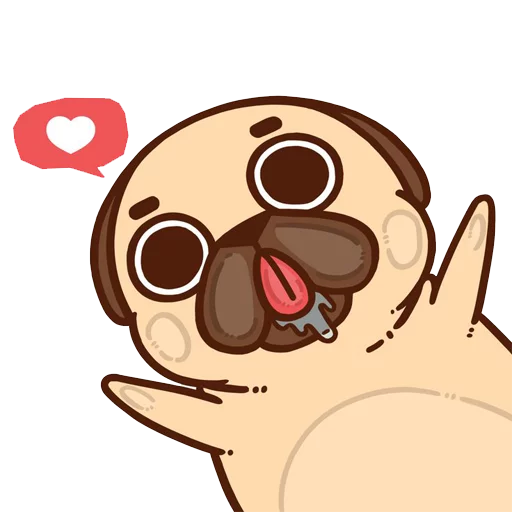 Стикер PugliePug