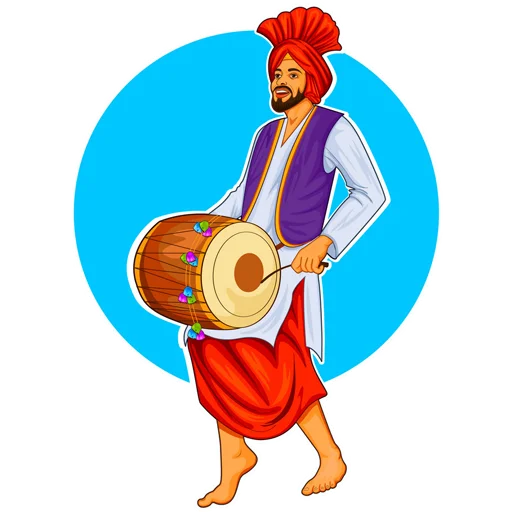 Стикер Bhangra ਭੰਗੜਾ