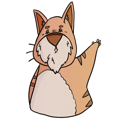 Стикер Cat Beard