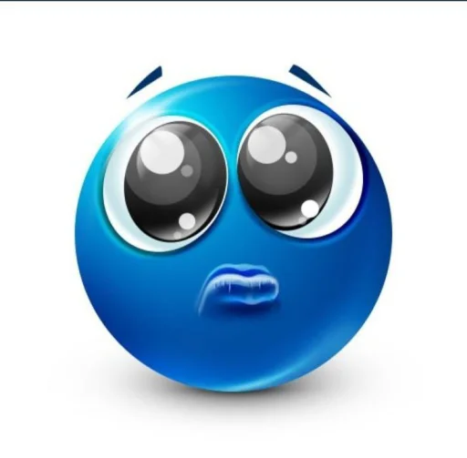 Стикер Blue faces