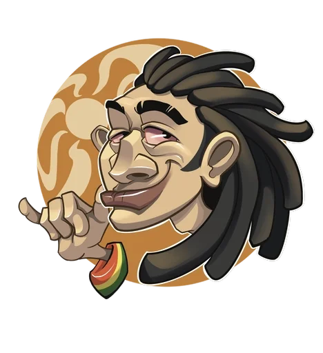 Стикер Rasta Stickers