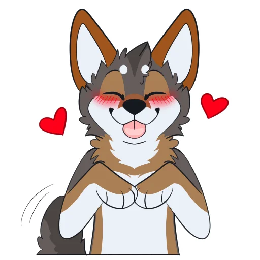 Стикер Red Wolf