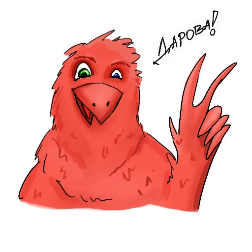 Стикер Red crow