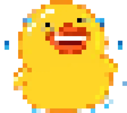 Стикер Rofl 8-bit Duck
