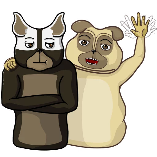 Стикер Roro and Poro