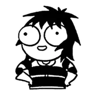 Стикер sarah scribbles