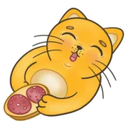 Стикер Fat Cat Sardelkin