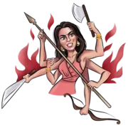 Стикер Sati Kazanova (artist Rina Osik)