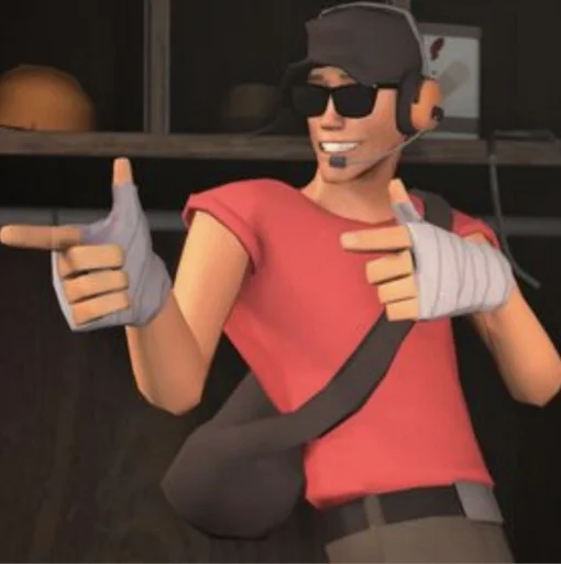 Стикер Скаут ТФ2