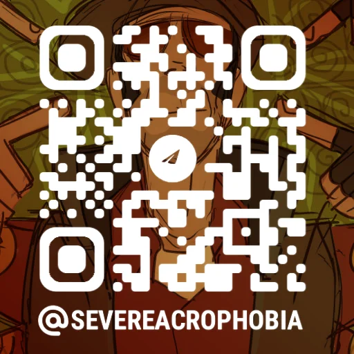 Стикер Severe Acrophobias ultimate Spiper