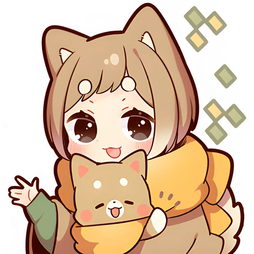 Стикер Щенок Шиба