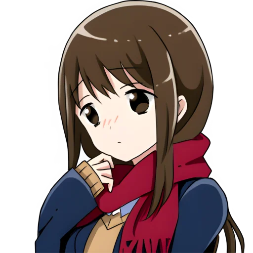 Стикер Школьница