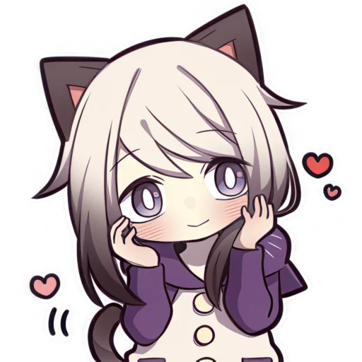 Стикер Сиамская кошечка