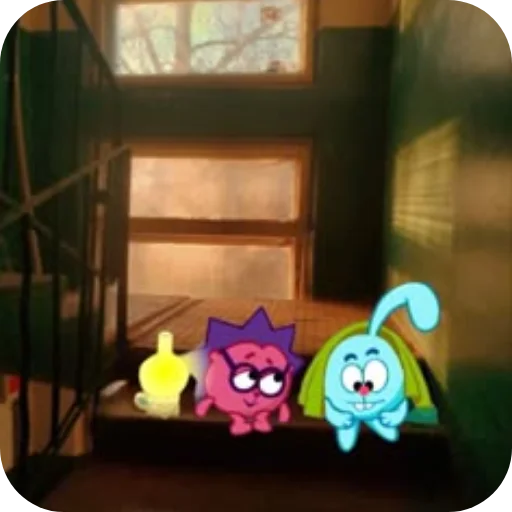 Стикер Смешарики Ежик