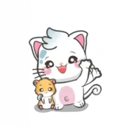 Стикер Snowy Cat: