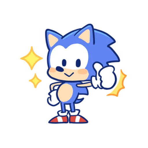 Стикер Sonic Cute Emoji