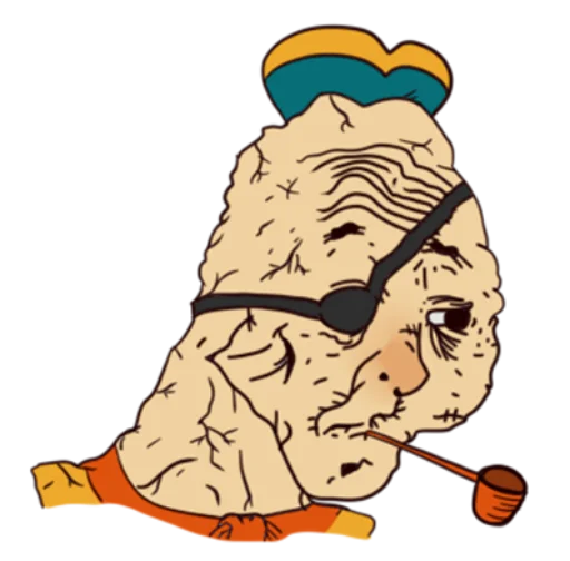 Стикер Остров Wojak'а