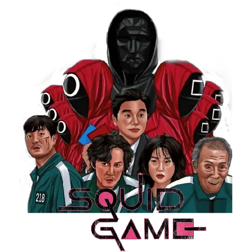 Стикер Squid game fanArt (Игра в кальмара)