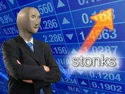 Стикер Stonks