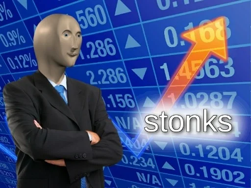 Стикер Stonks
