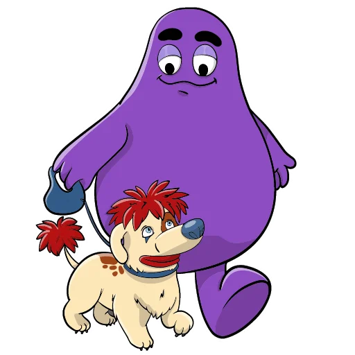Стикер GRIMACE_FAMILY