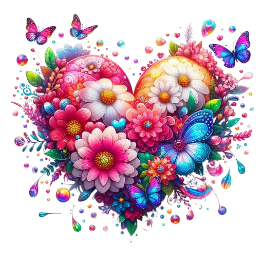 Стикер Flowers fairies bunnies