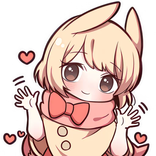 Стикер Сладкий зайчик