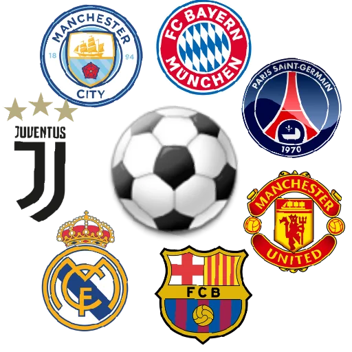 Стикер TOP FOOTBALL CLUBS