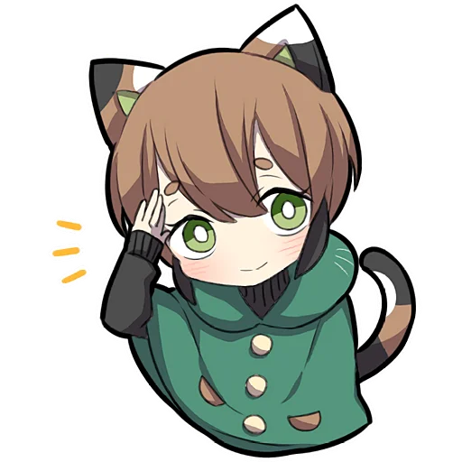 Стикер Черепаховый котенок